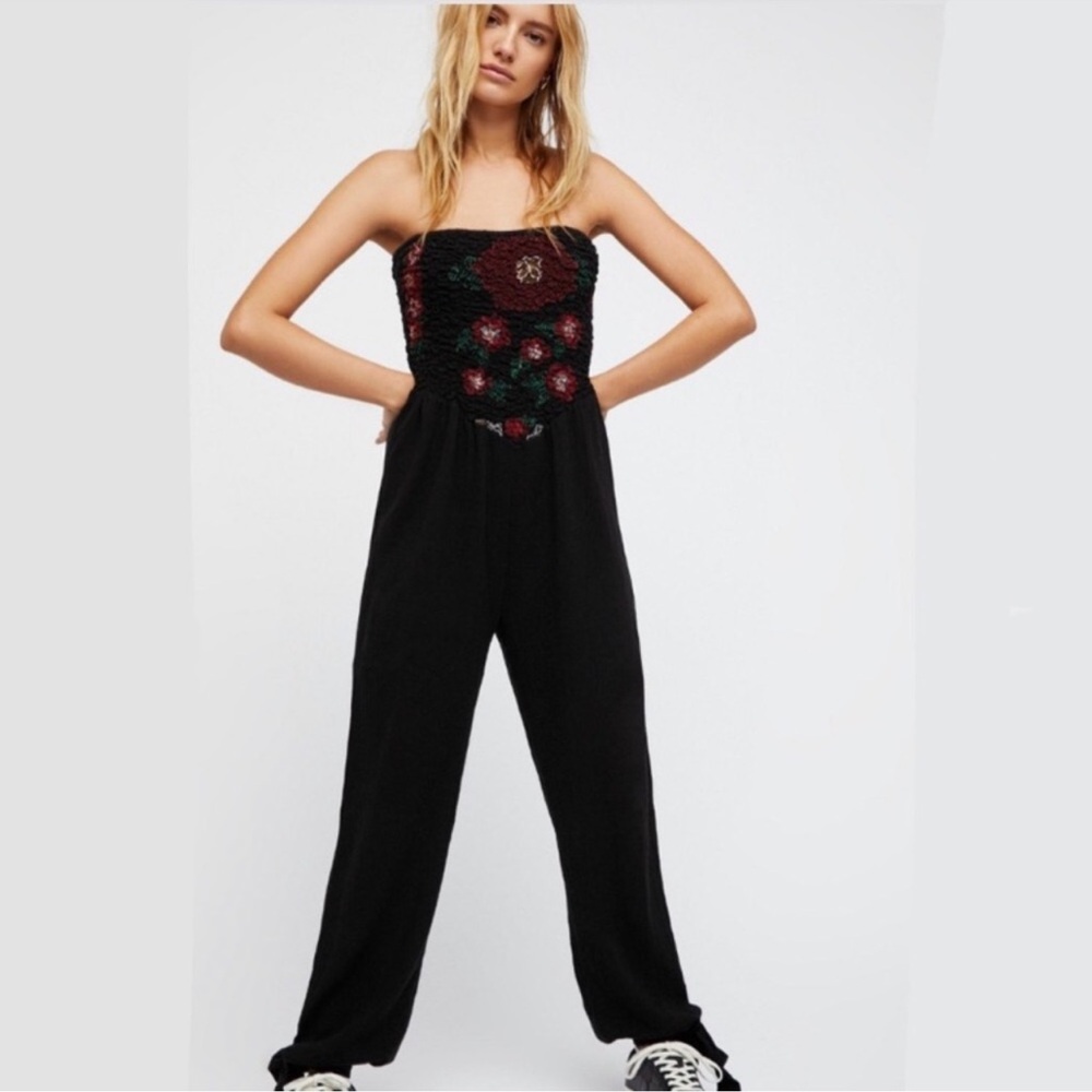 Free People Karan Strapless Jumpsuit
